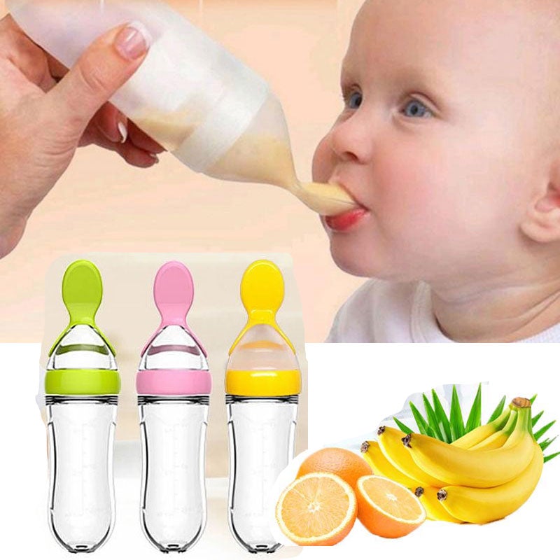 Biberon avec cuillère pour nouveau-né | EasyBottle™ - Maman bébé bonheur