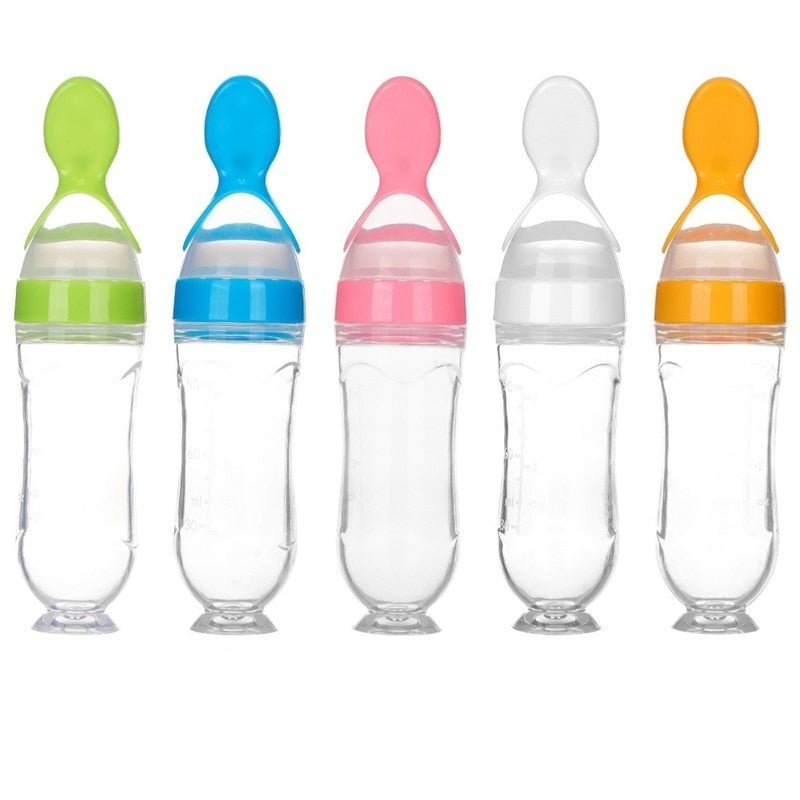 Biberon avec cuillère pour nouveau-né | EasyBottle™ - Maman bébé bonheur