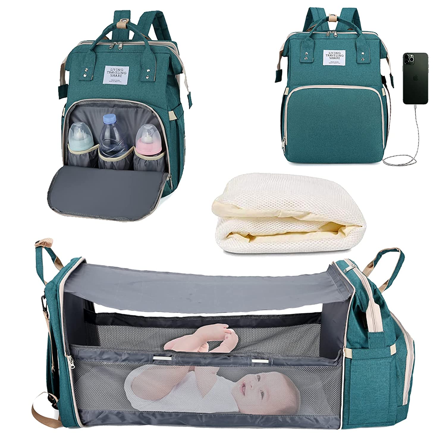 Sac à langer portatif | Berceau de voyage BabyNappy™ - Maman bébé bonheur