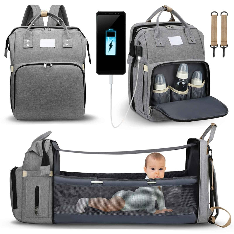 Sac à langer portatif | Berceau de voyage BabyNappy™ - Maman bébé bonheur