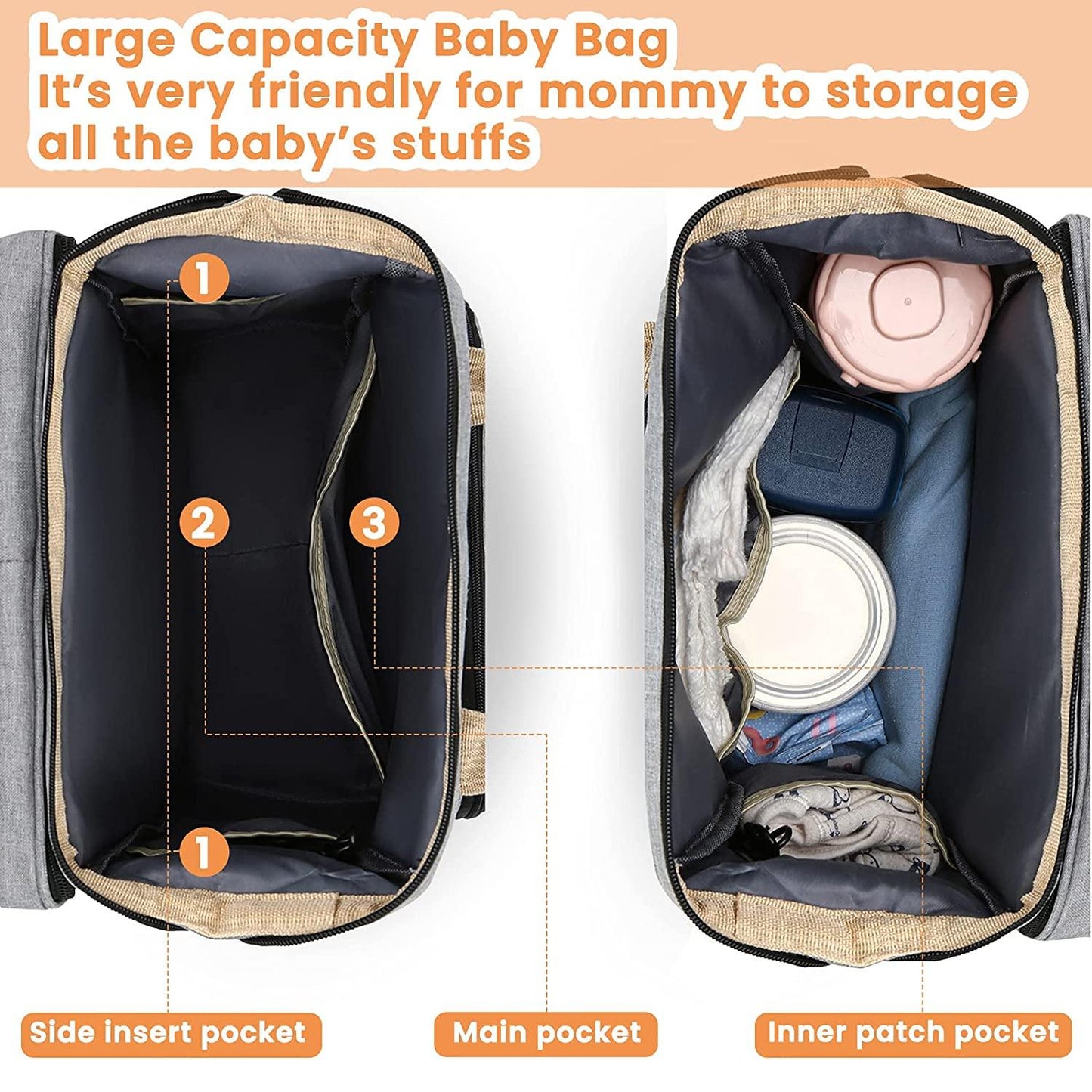 Sac à langer portatif | Berceau de voyage BabyNappy™ - Maman bébé bonheur